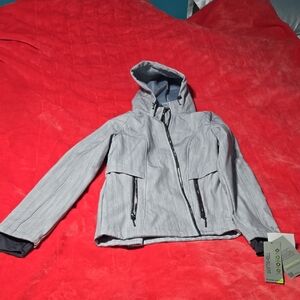 Free Country Gray Hooded Jacket